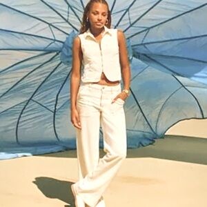 AE Dreamy Drape Woven Super High Waisted baggy wide Leg Pant